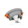 Oczko V-TAC gips beton GU10 okrągłe wpuszczane szary/chrom VT-862-MG